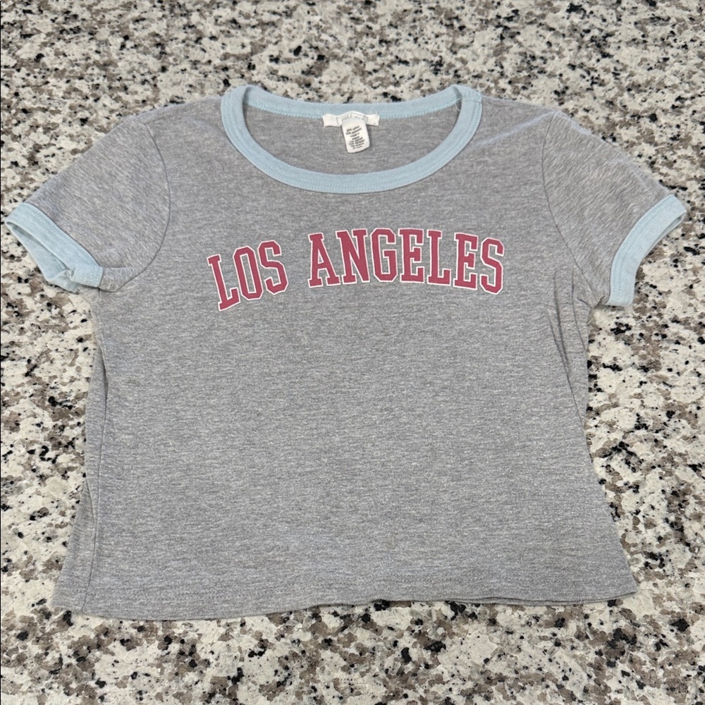 Full Tilt Gray Tee with Blue Accents